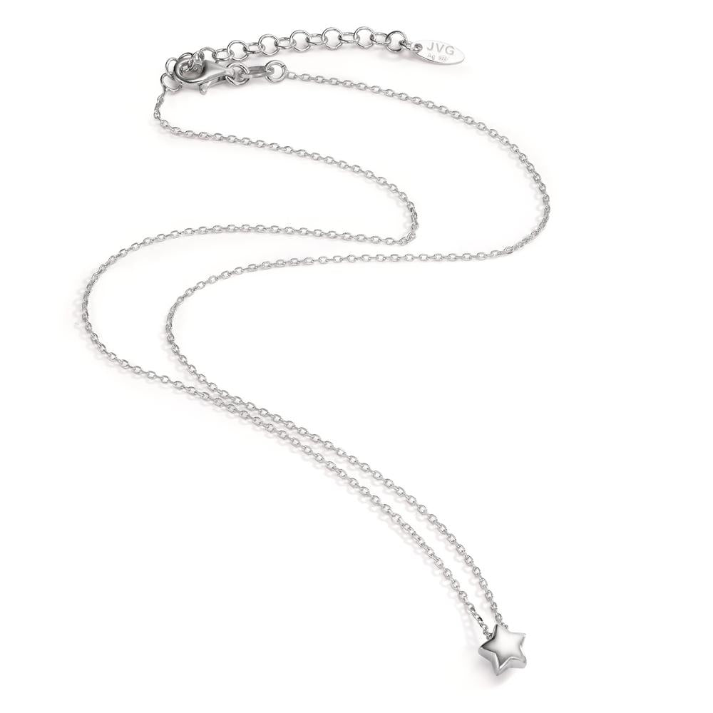 Collier Zilver Gerhodineerd Ster 40-44 cm