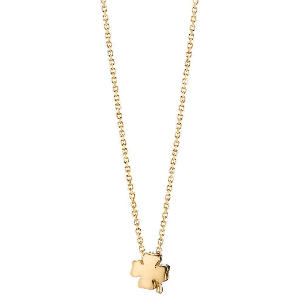 Collier 585/14K geel goud Klaver 39-42 cm