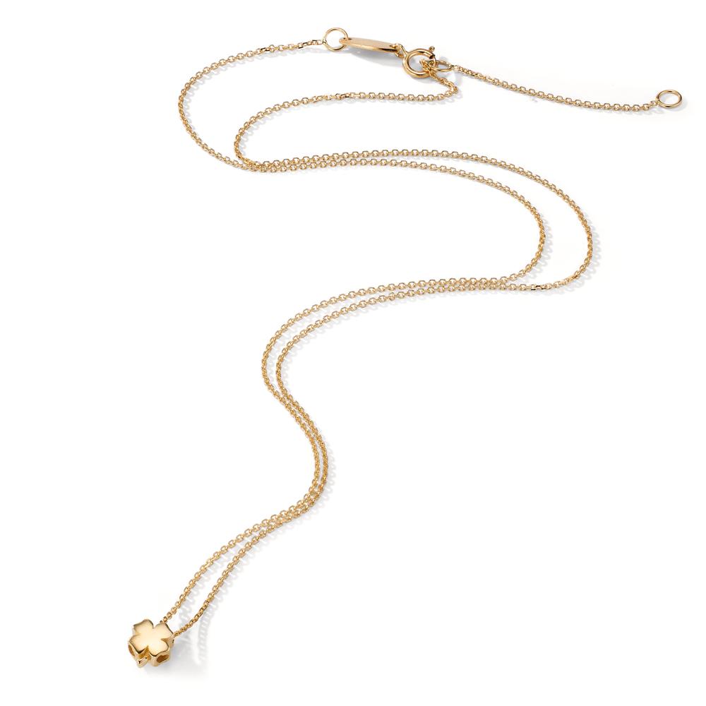 Collier 585/14K geel goud Klaver 39-42 cm