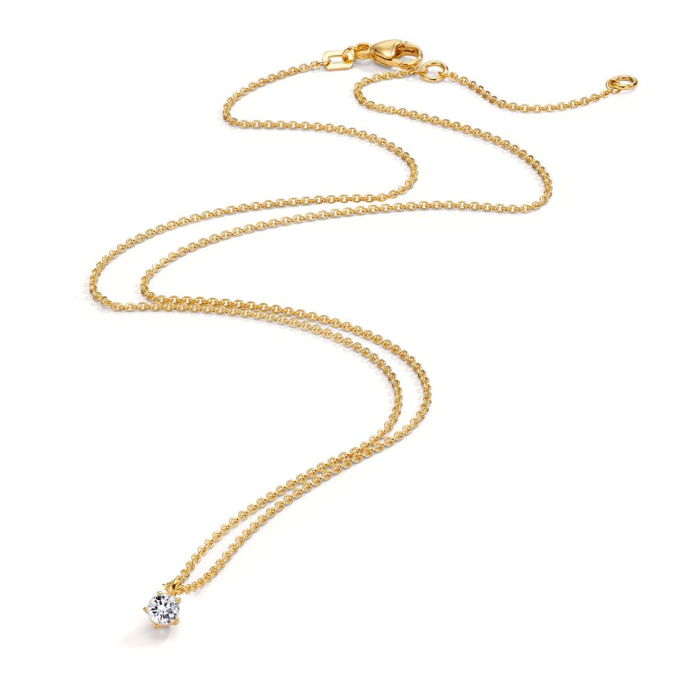 Collier 375/9K geel goud Zirkonia 42-45 cm