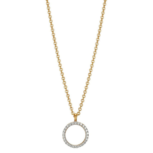 Collier 375/9K geel goud Zirkonia 42-45 cm