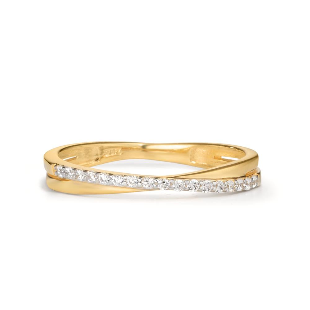 Ring 375/9K geel goud Zirkonia