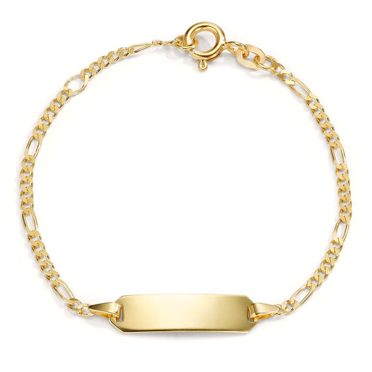 Graveer armband 585/14K geel goud 12-14 cm