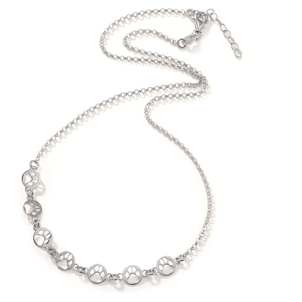 Collier Zilver Gerhodineerd Poot 41-44 cm