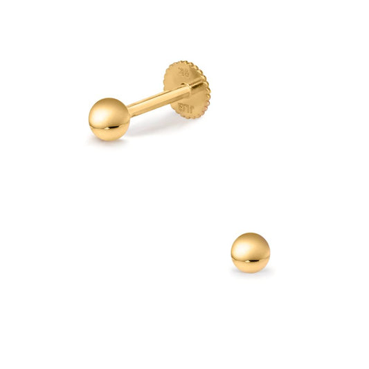 Piercing 375/9K geel goud Ø3 mm