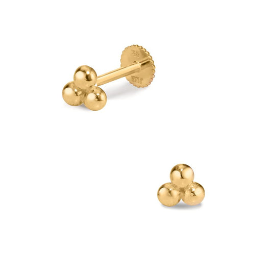 Piercing 375/9K geel goud Ø4.5 mm