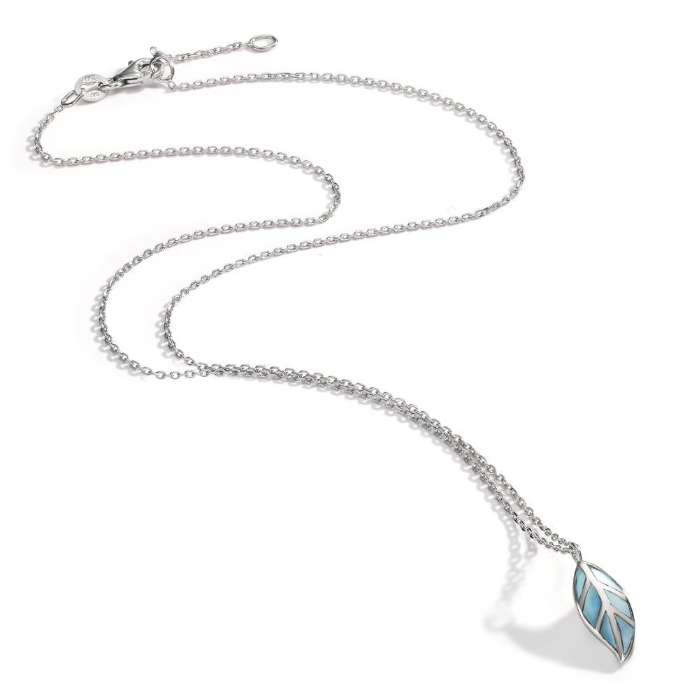 Collier Zilver Gerhodineerd Parelmoer Laken 36-38 cm