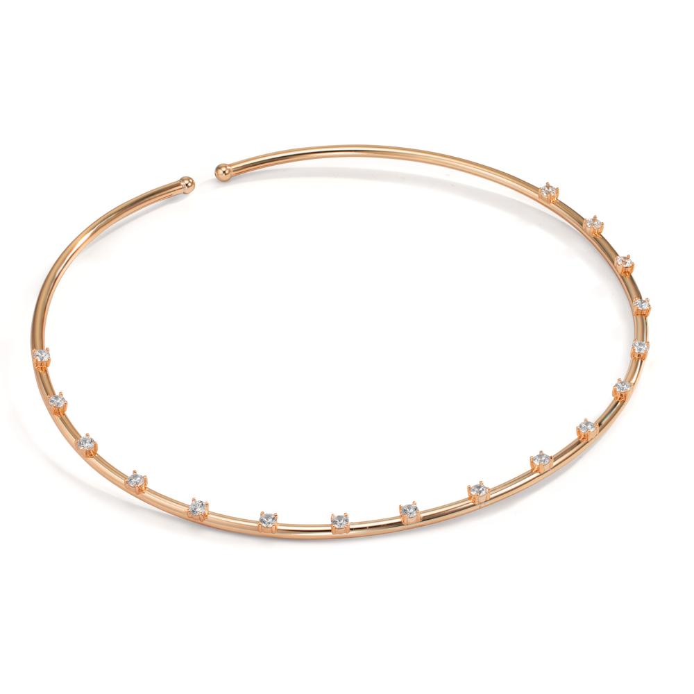 Collier Zilver Zirkonia Rosé Verguld