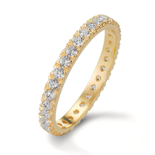 Memory ring 375/9K geel goud Zirkonia