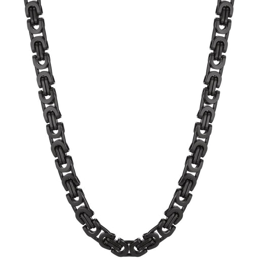 Collier Roestvrijstaal Zwart IP-gecoat 50 cm